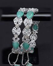 Women Bangles- Mint/Silver
