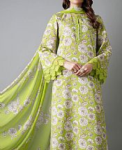 Bareeze Green Khaddar Suit- Pakistani Winter Dress