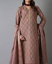 Bareeze Tea Pink Khaddar Suit- Pakistani Winter Dress