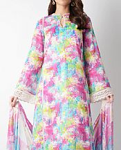 Multicolor Lawn Suit