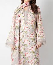 Light Grey Lawn Suit
