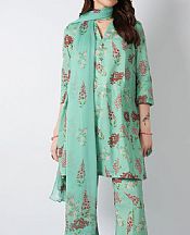 Mint Green Lawn Suit