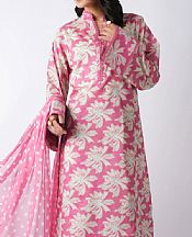 White/Pink Lawn Suit
