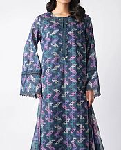 Navy Blue Lawn Suit