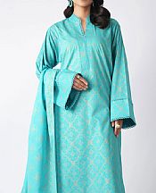 Turquoise Lawn Suit
