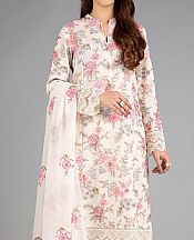 Off-white Khaddar Suit- Pakistani Winter Dress