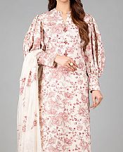 Off-white Karandi Suit- Pakistani Winter Dress