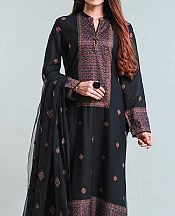 Bareeze Black Lawn Suit- Pakistani Lawn Dress