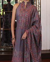 Bareeze Slate Grey Karandi Suit (2 Pcs)- Pakistani Winter Dress
