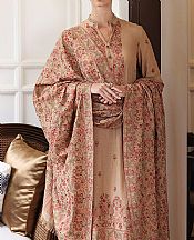 Bareeze Peach Karandi Suit (2 Pcs)- Pakistani Winter Clothing