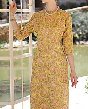 Bareeze Mustard Karandi Suit- Pakistani Winter Dress