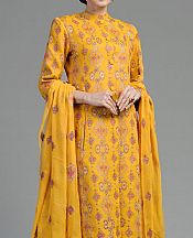Bareeze Orange Karandi Suit- Pakistani Winter Dress