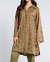 Bareeze Olive Green Karandi Suit- Pakistani Winter Clothing