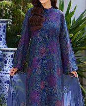Bareeze Royal Blue Lawn Suit- Pakistani Lawn Dress
