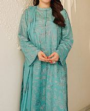 Bareeze Dark Turquoise Lawn Suit- Pakistani Designer Lawn Suits