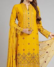 Mustard Karandi Suit- Pakistani Winter Dress