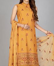 Orange Karandi Suit- Pakistani Winter Clothing