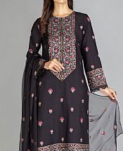 Black Karandi Suit- Pakistani Winter Clothing
