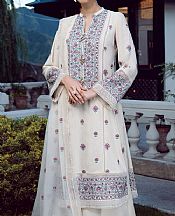 White Karandi Suit- Pakistani Winter Dress