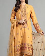 Bareeze Orange Karandi Suit- Pakistani Winter Clothing