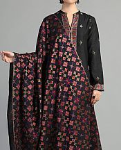 Bareeze Black Karandi Suit (2 Pcs)- Pakistani Winter Dress