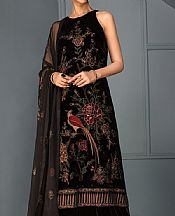 Black Velvet Suit (2 Pcs)- Pakistani Winter Dress