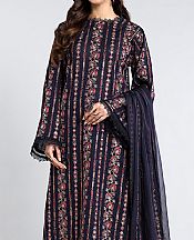 Navy Blue Karandi Suit