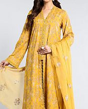 Bareeze Mustard Karandi Suit- Pakistani Winter Dress