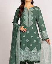 Viridian Green Khaddar Suit- Pakistani Winter Dress
