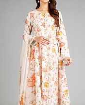 Off-white Khaddar Suit- Pakistani Winter Dress
