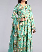 Sea Green Khaddar Suit- Pakistani Winter Dress