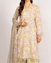 Cream Khaddar Suit- Pakistani Winter Clothing