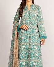 Sea Green Khaddar Suit- Pakistani Winter Dress