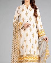 Off-white Khaddar Suit- Pakistani Winter Dress