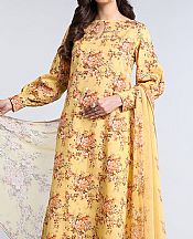 Bareeze Golden Yellow Khaddar Suit- Pakistani Winter Clothing