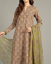 Bareeze Fawn Khaddar Suit- Pakistani Winter Clothing