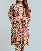 Bareeze Ivory Khaddar Suit- Pakistani Winter Clothing