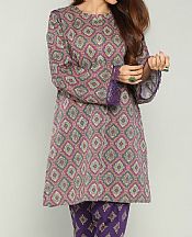 Bareeze Tea Rose/Navy Khaddar Suit- Pakistani Winter Clothing