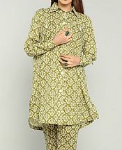 Bareeze Olive Green Khaddar Suit- Pakistani Winter Clothing