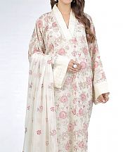 Ivory Swiss Lawn Suit- Pakistani Designer Lawn Dress