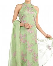 Bareeze Light Green Chiffon Suit (2 Pcs)- Pakistani Designer Chiffon Suit