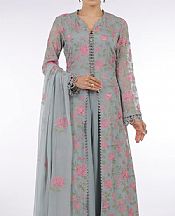 Bareeze Grey Chiffon Suit (2 Pcs)- Pakistani Designer Chiffon Suit