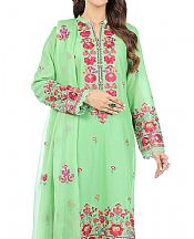 Pastel Green Lawn Suit- Pakistani Lawn Dress