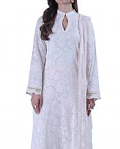 Bareeze White Lawn Suit- Pakistani Lawn Dress