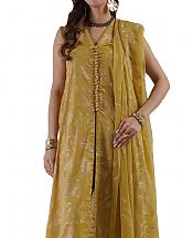 Bareeze Mustard Lawn Suit- Pakistani Lawn Dress