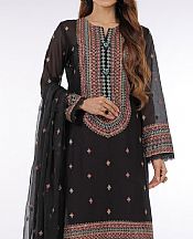 Black Swiss Lawn Suit- Pakistani Designer Lawn Dress