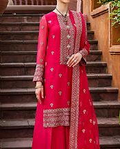 Bareeze Magenta Chiffon Suit (2 Pcs)- Pakistani Designer Chiffon Suit