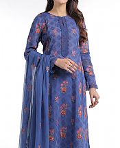Royal Blue Swiss Lawn Suit- Pakistani Designer Lawn Dress