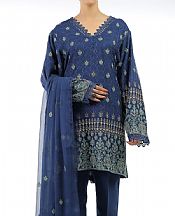 Bareeze Royal Blue Chiffon Suit (2 Pcs)