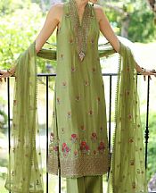 Bareeze Apple Green Chiffon Suit (2 Pcs)- Pakistani Chiffon Dress